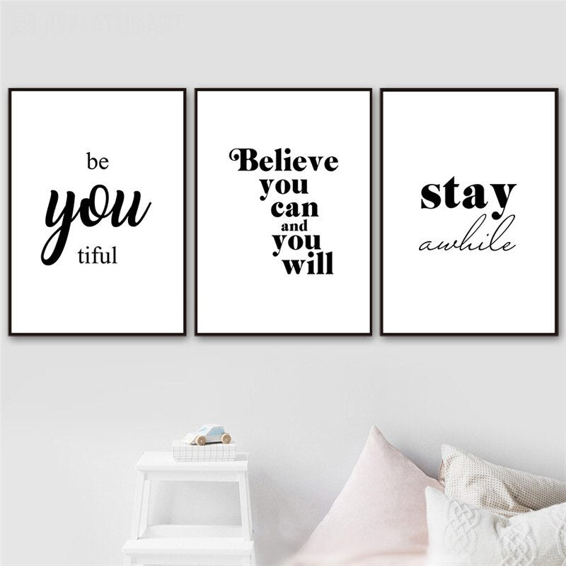Live Love Laugh Inspiring Quotes Wall Art - Little Eudora
