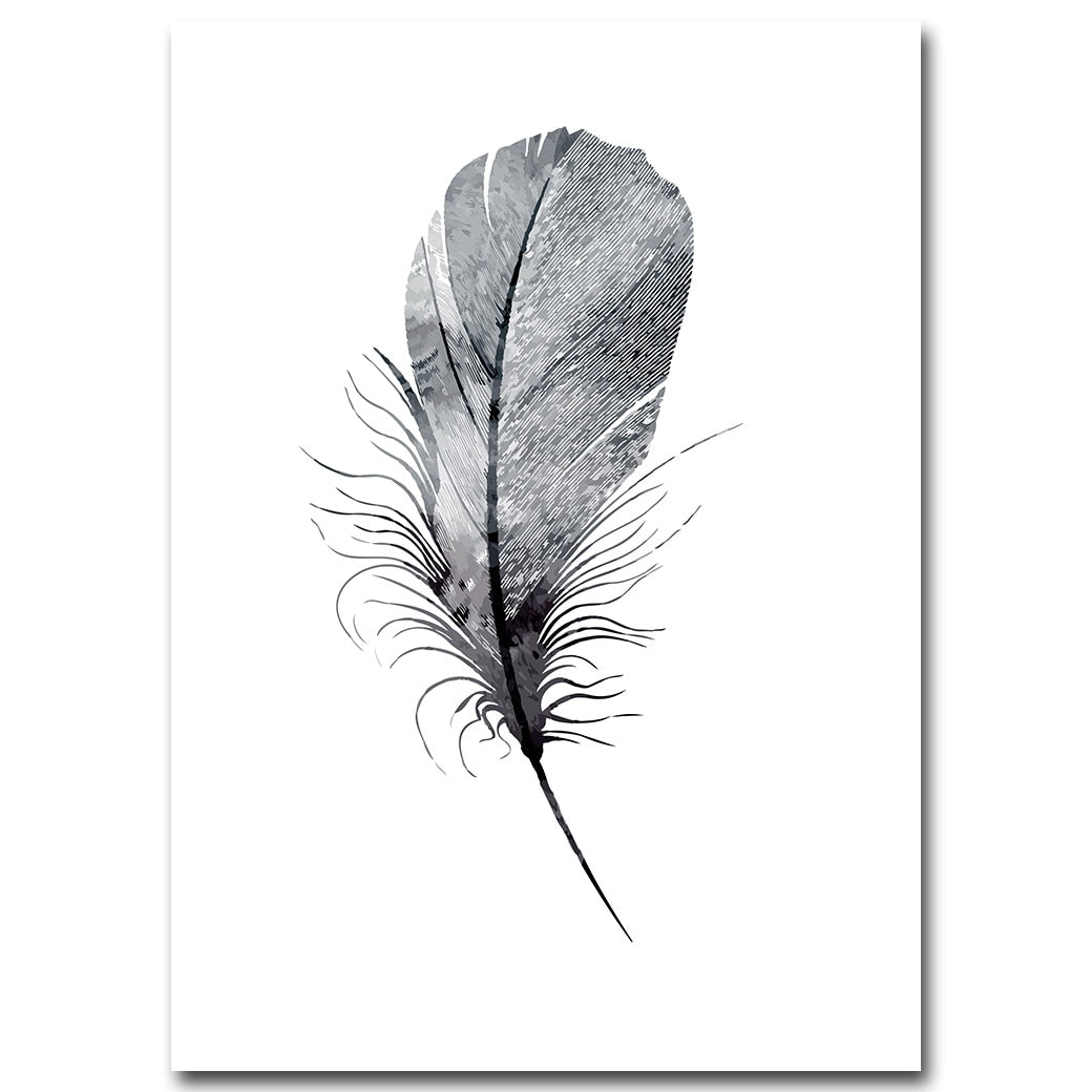 Black White Deer Dandelion Wall Art - Little Eudora