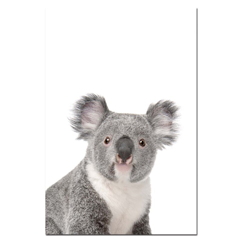 Nursery Animal Prints Cute Baby Animals - Little Eudora