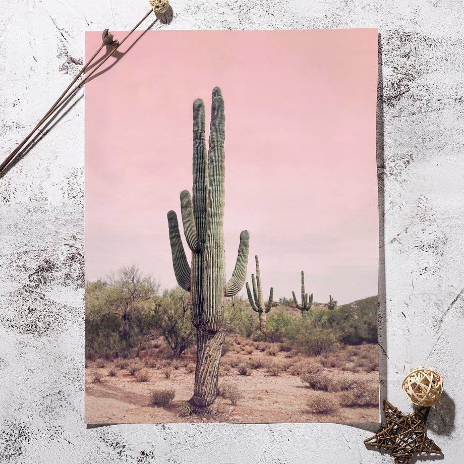 Pink Bus Cactus Pineapple Blue Sea Beach - Little Eudora