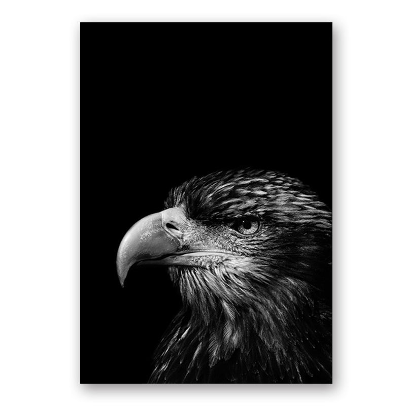 Wildlife Africa Wild Animals Black White Wall Art - Little Eudora