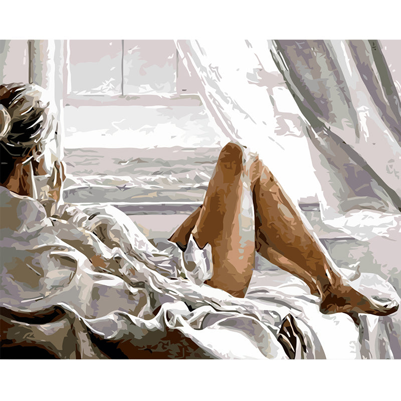 Girl seaside holiday Wall Art - Little Eudora