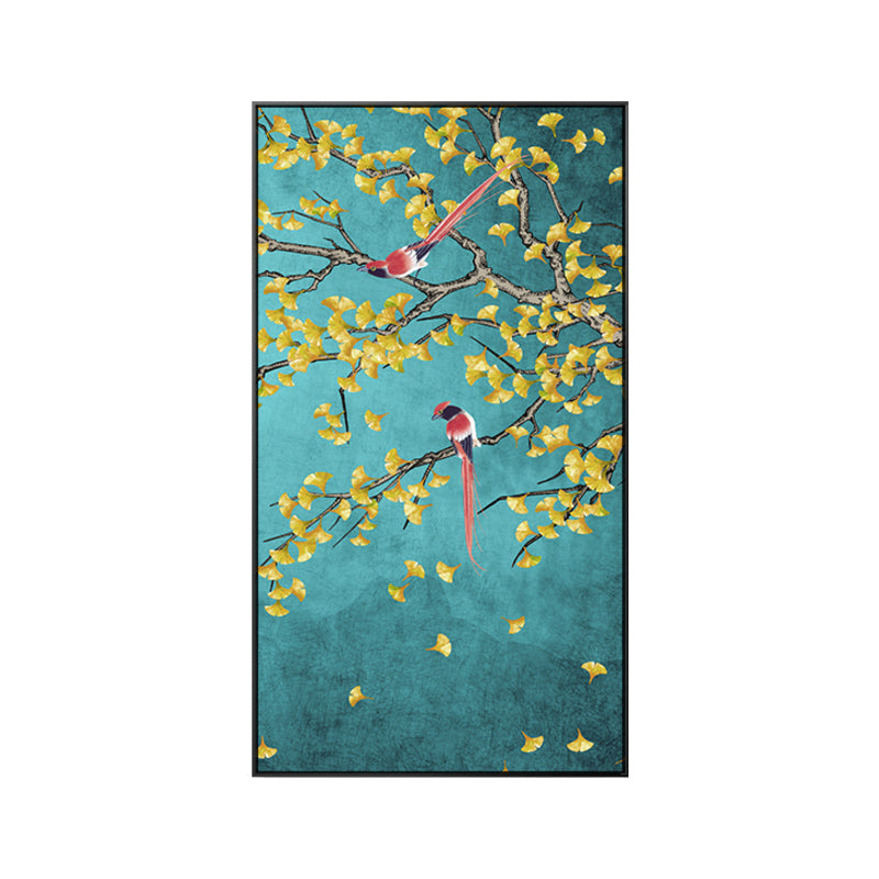 Magpies Flowers Birds Posters Wall Art - Little Eudora