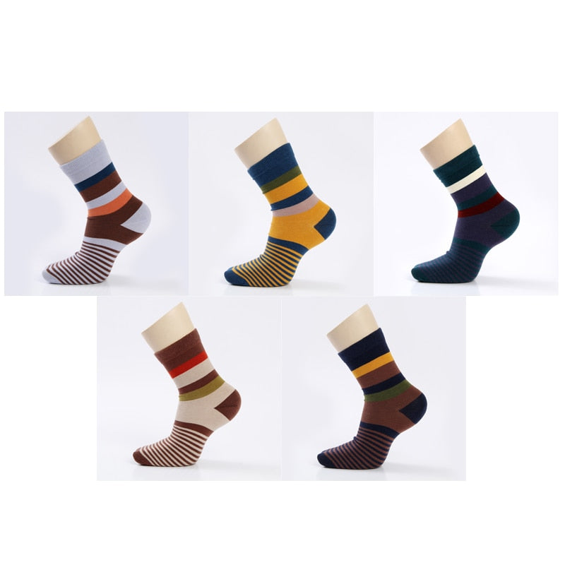 Colorful Square Happy Socks - 5 Pairs - Little Eudora