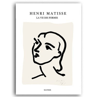 Vintage Abstract Matisse Line Figure - Little Eudora