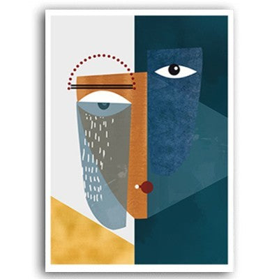 Abstract Vintage Figure Wall Art - Little Eudora