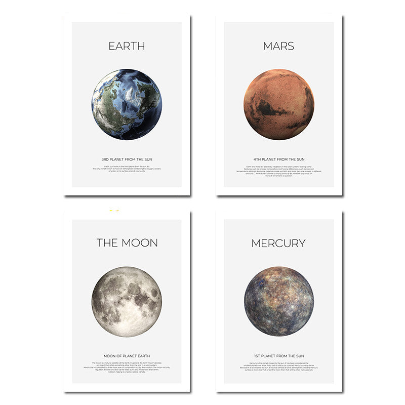 Solar System Planet Earth Moon Mars - Little Eudora