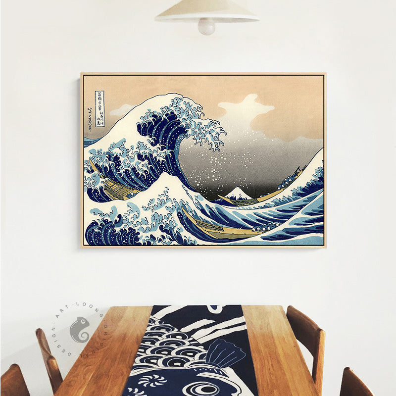 Abstract Japanese Sunrise PWall Art - Little Eudora
