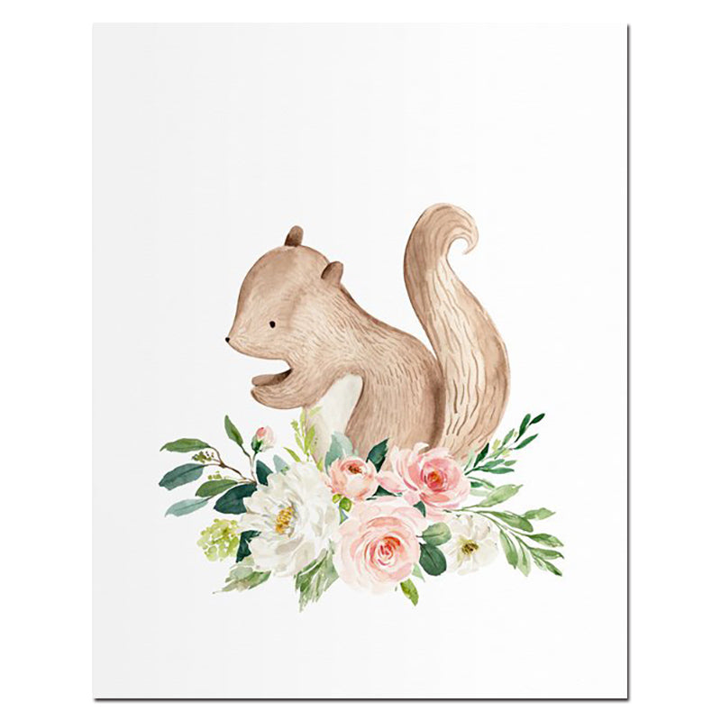 Woodland Animals Nursery Wall Art - Little Eudora