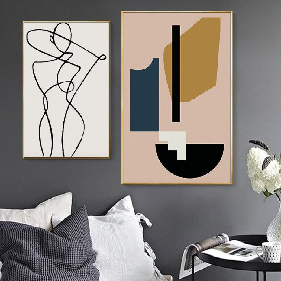 Scandinavia Nordic Geometric Abstract - Little Eudora