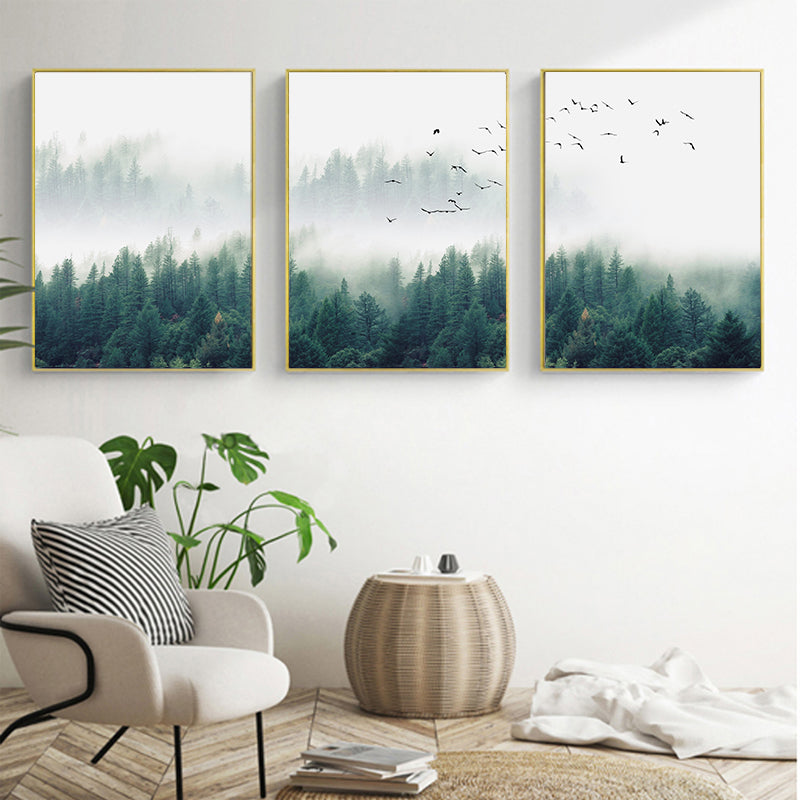 Fog Forest Birds Landscape - Little Eudora