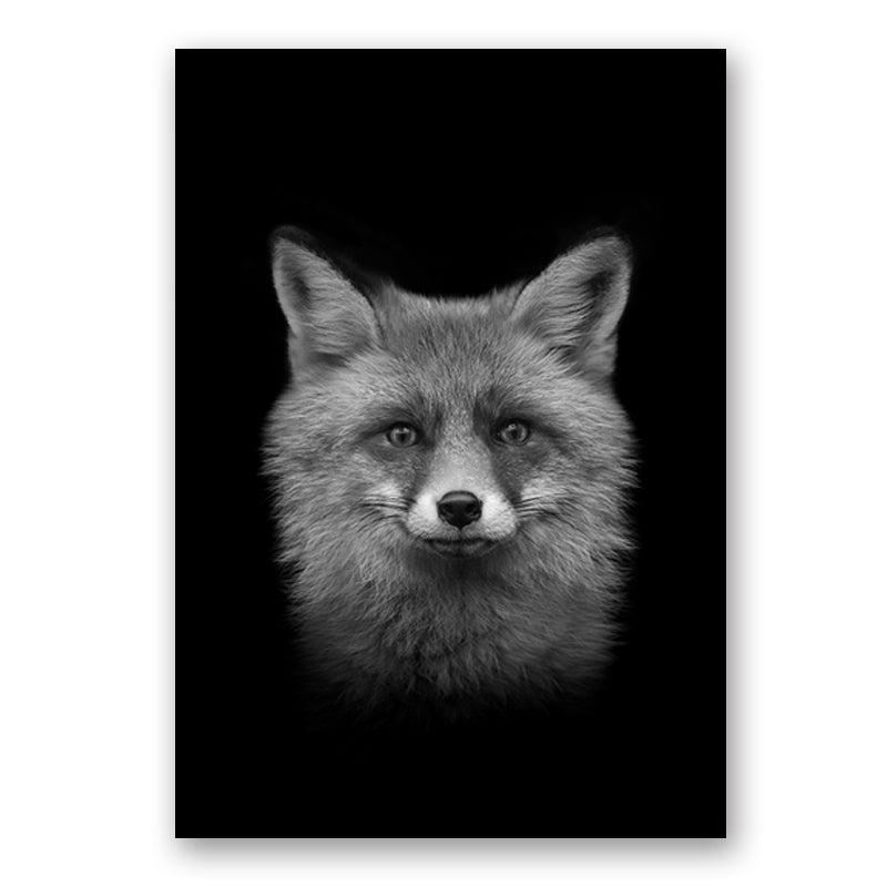 Wildlife Africa Wild Animals Black White Wall Art - Little Eudora