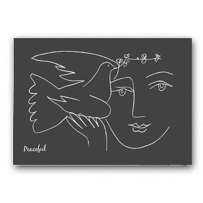 Vintage Abstract Matisse Line Figure - Little Eudora