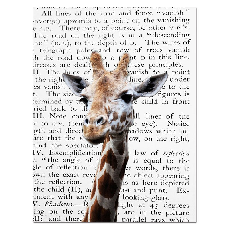 Giraffe Bubble Gum Poster Prints - Little Eudora