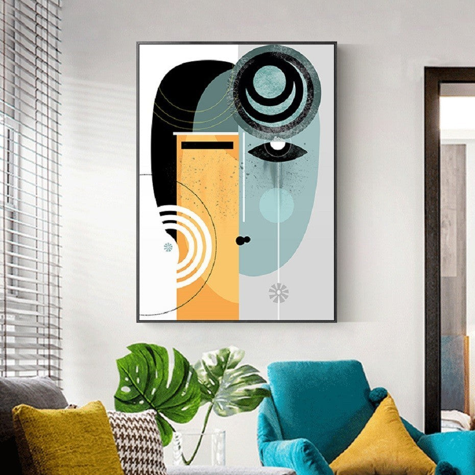 Abstract Vintage Figure Wall Art - Little Eudora