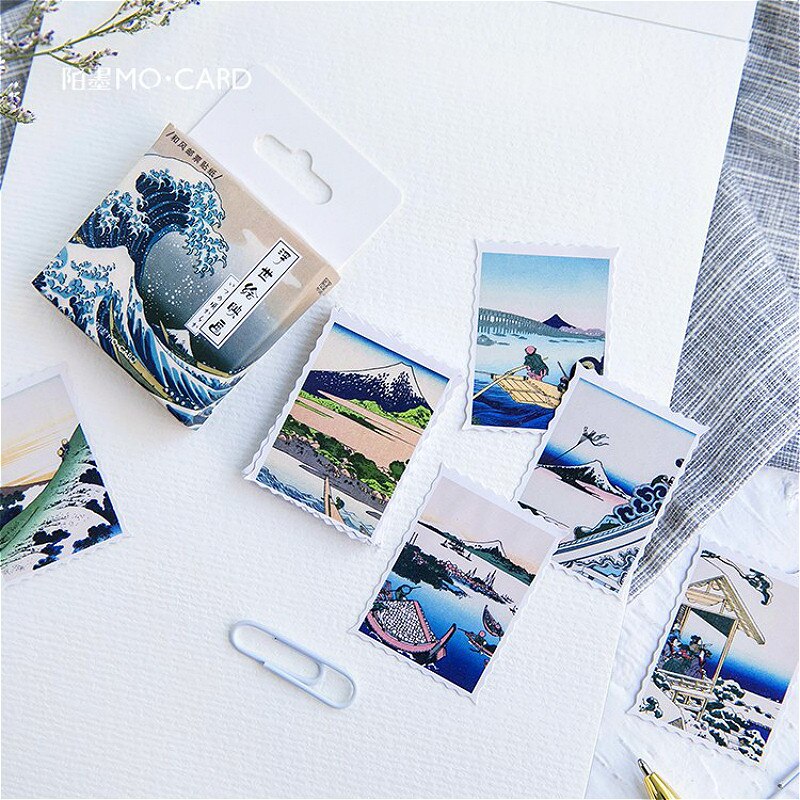 46 Pcs Paint Stationery Sticker Totem Memo Stickers Pack Posted It Kawaii Planner Scrapbooking Escolar School Supplies