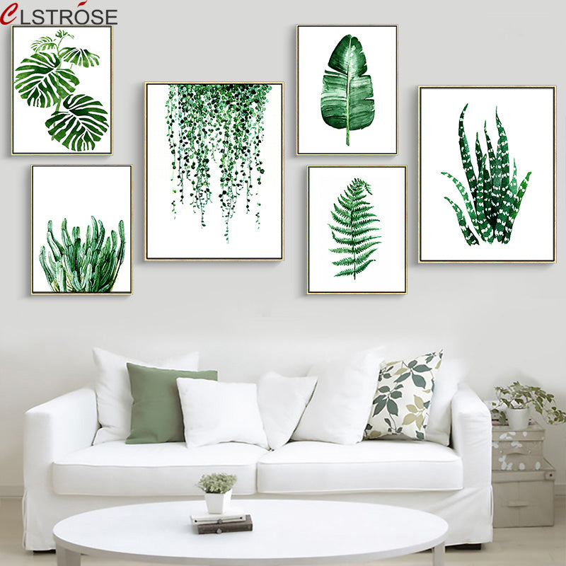 Tropical Plant Leaves Wall Art - Little Eudora
