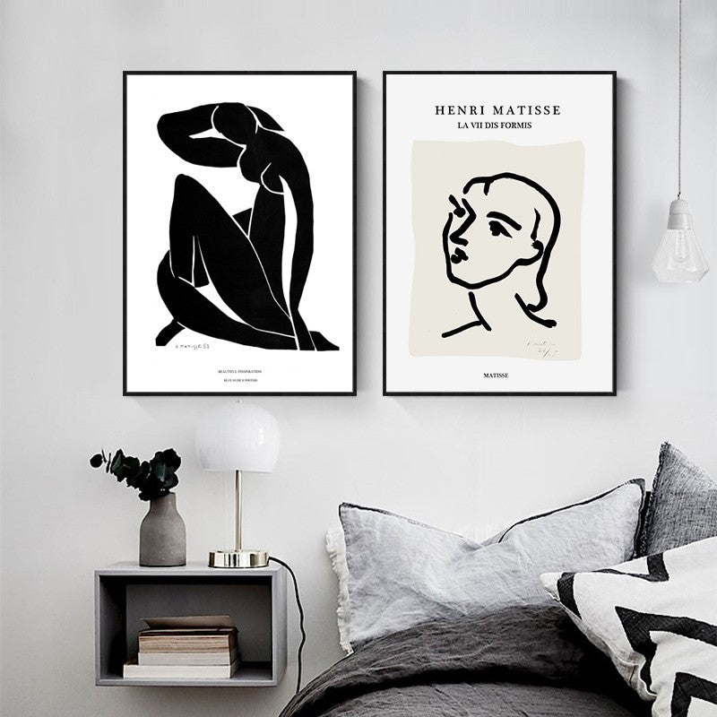 Vintage Abstract Matisse Line Figure - Little Eudora