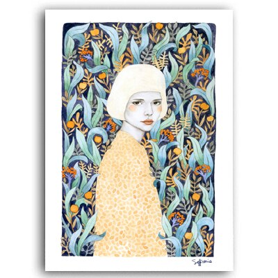 Nordic Fashion Girl Poster Wall Art - Little Eudora