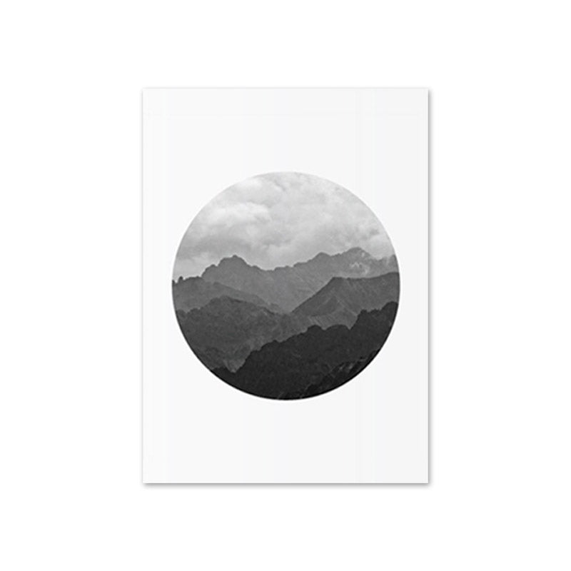 Line Poster Landscape Mountain Forest Wall Art - Little Eudora
