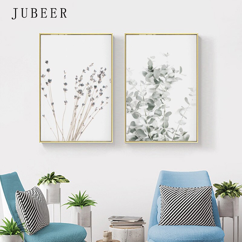Lavender Eucalyptus Posters Botanical Wall Art - Little Eudora