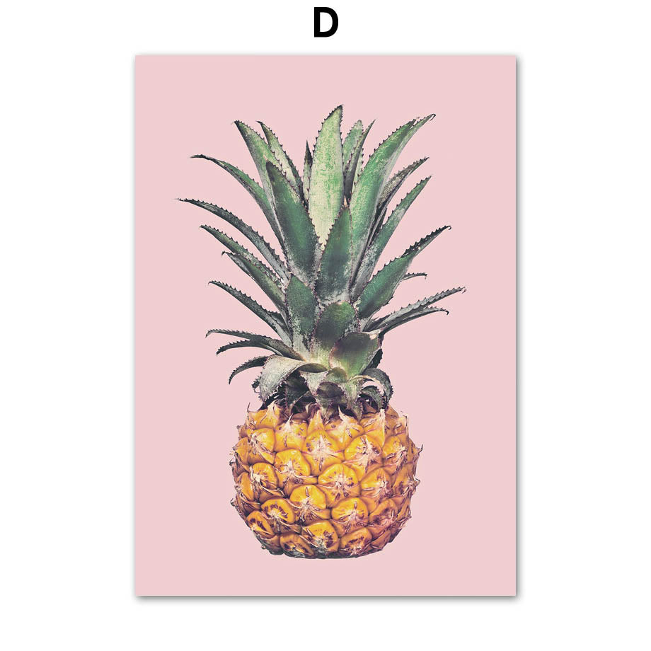 Pink Bus Cactus Pineapple Blue Sea Beach - Little Eudora