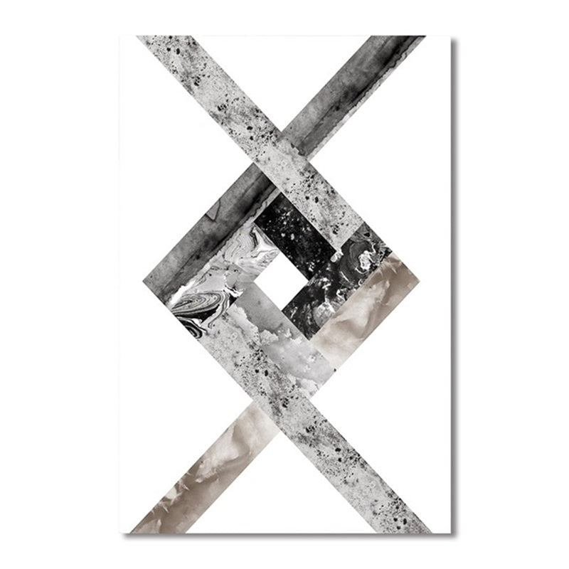Abstract Geometric Canvas Wall Art - Little Eudora