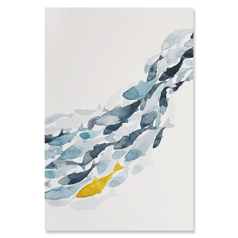 Nordic Simple Abstract Fish Wall Art - Little Eudora