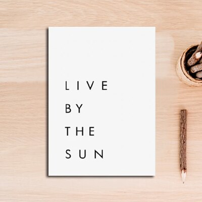 Black and White Live By The Sun Love By The Moon - Little Eudora