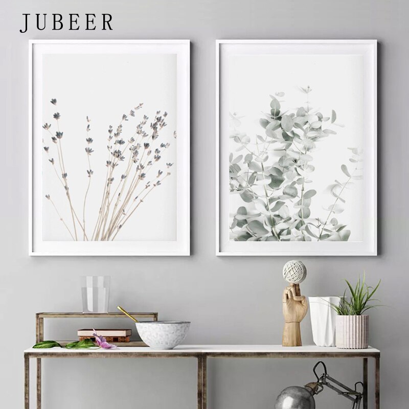 Lavender Eucalyptus Posters Botanical Wall Art - Little Eudora