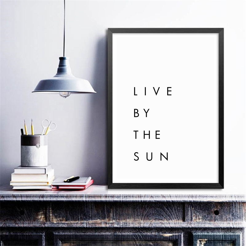 Black and White Live By The Sun Love By The Moon - Little Eudora