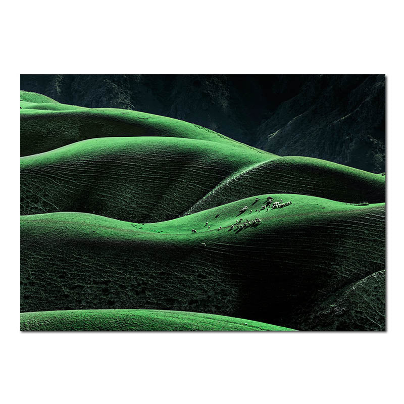 Scandinavian Natural Scenery Poster Nordic Print Forest Wall Art
