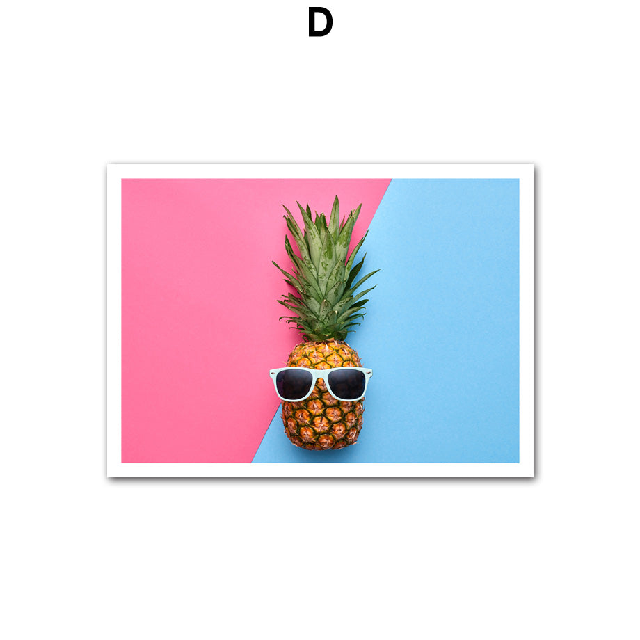 Pineapple Cactus Succulent Plants Wall Art - Little Eudora