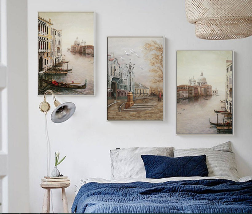 Water City Landscape Wall Art - Little Eudora