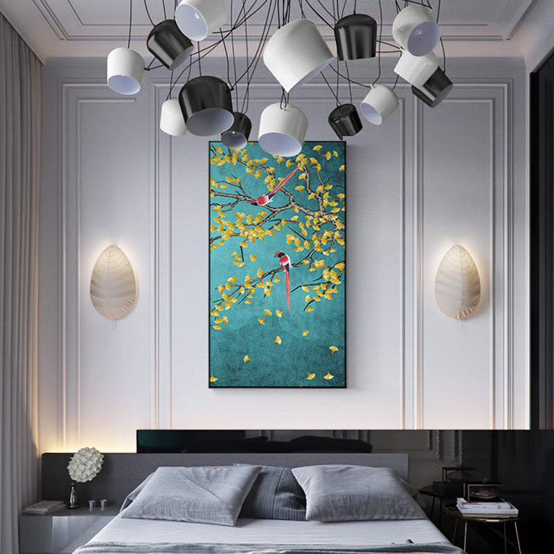Magpies Flowers Birds Posters Wall Art - Little Eudora
