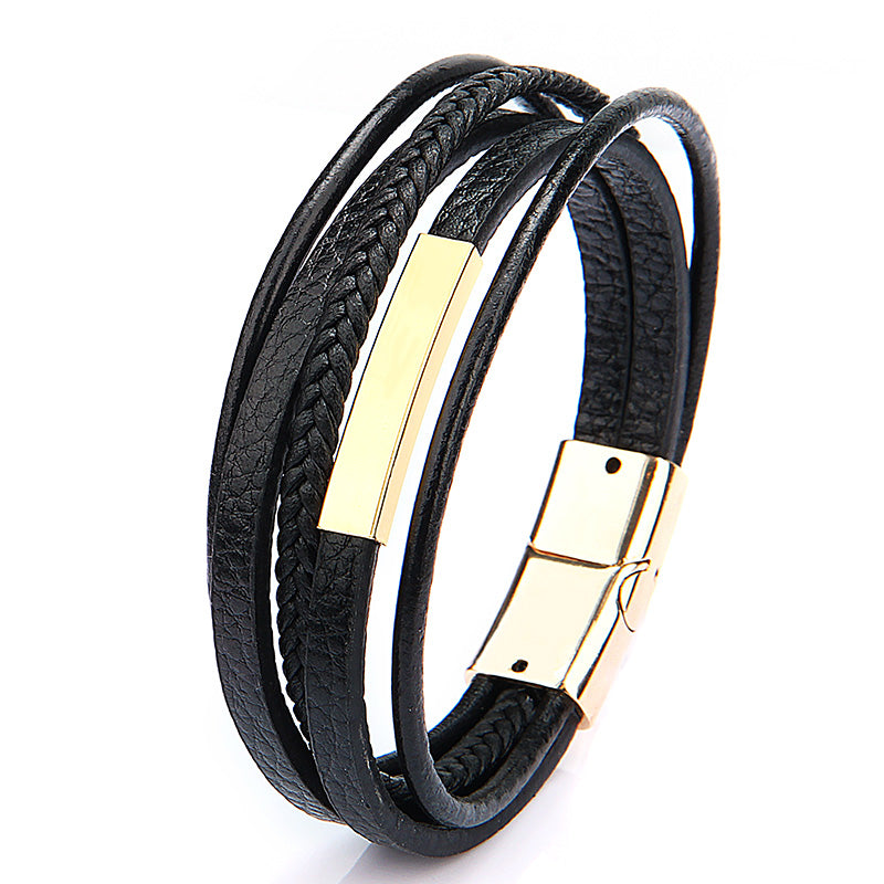 Braided Leather Bracelets Men