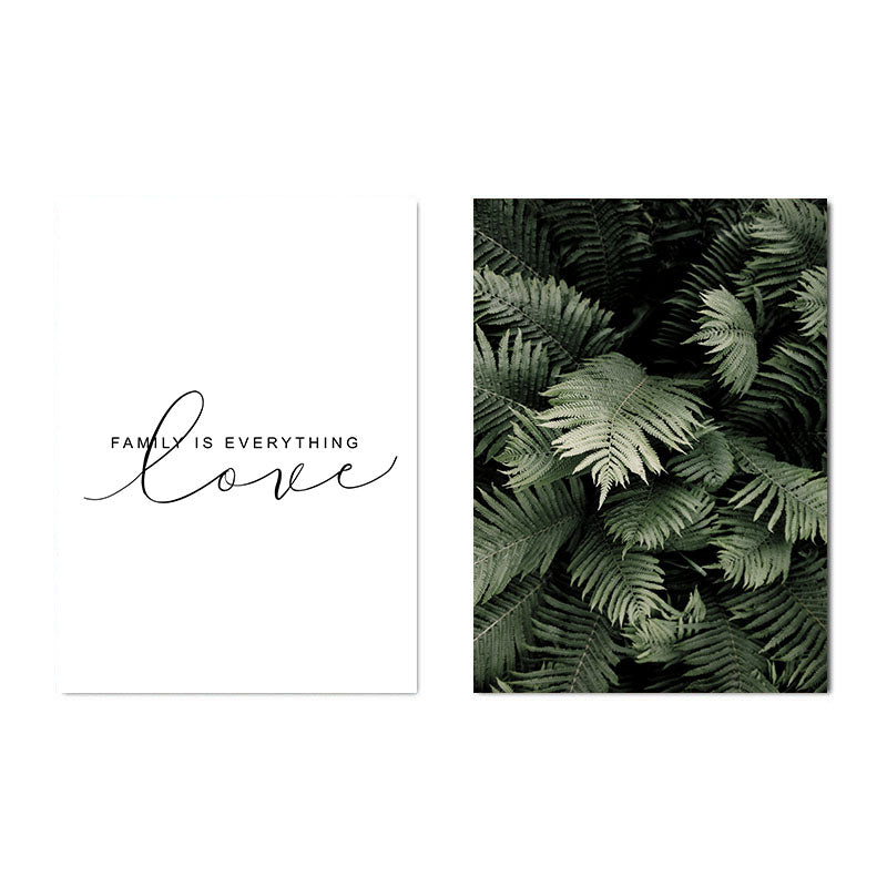 Green Plant Leaf Wall Art - Little Eudora