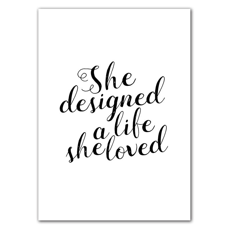 Live Love Laugh Inspiring Quotes Wall Art - Little Eudora