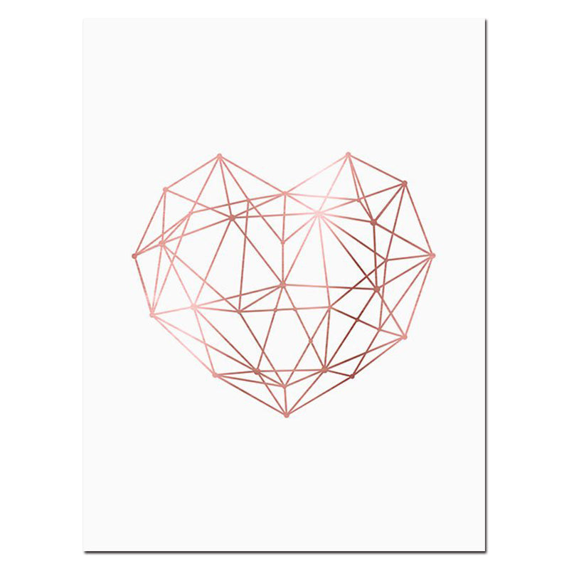 Rose Gold Wall Art Tropical Pineapple Wall Art - Little Eudora