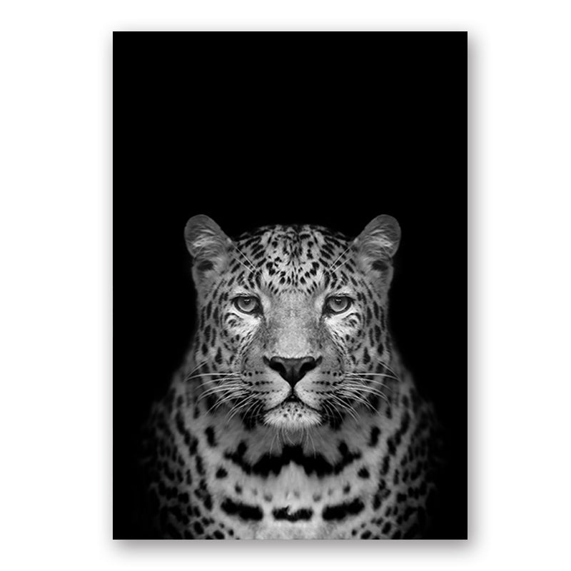 Wildlife Africa Wild Animals Black White Wall Art - Little Eudora