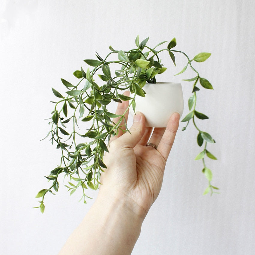 Fridge Magnets Potted Artificial Green succulent plants Bonsai set fake Flower vase Souvenir Blackboard Magnetic Stickers