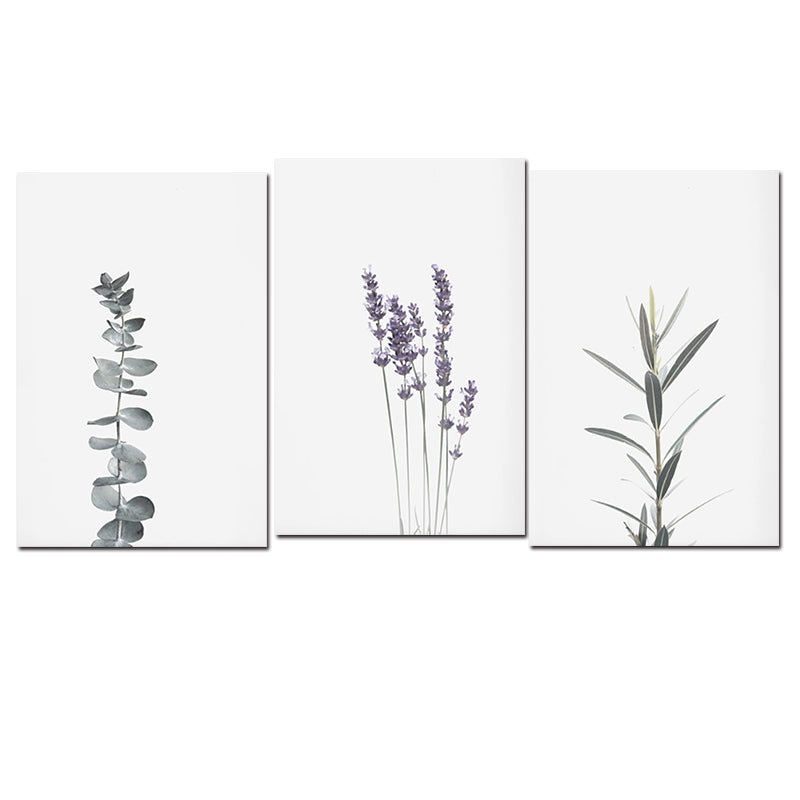 Watercolour Lavender Plant Wall Art - Little Eudora