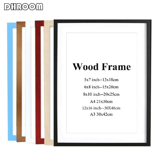 Black White Wood Color Picture Photo Frame - Little Eudora