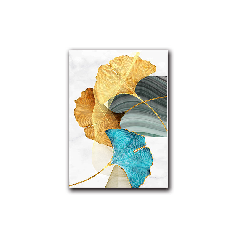 Blue Green Yellow Gold Plant Leaf - Little Eudora