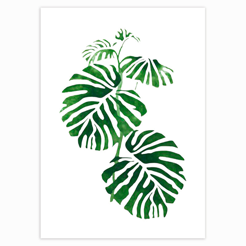 Tropical Plants Poster Green Leaves - Little Eudora