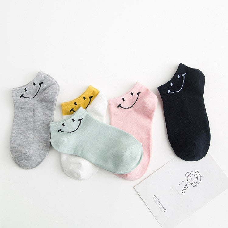 Cute face expressions Socks - 5 Pairs - Little Eudora