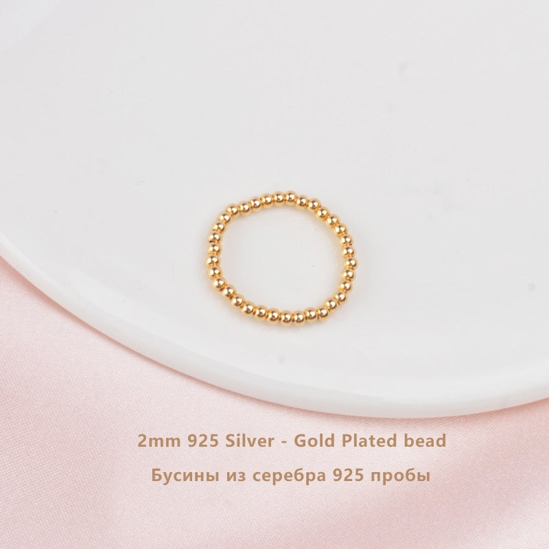 3-4mm Mini Small Natural Freshwater Pearl Rings for Women Real 925 Sterling Silver Jewelry