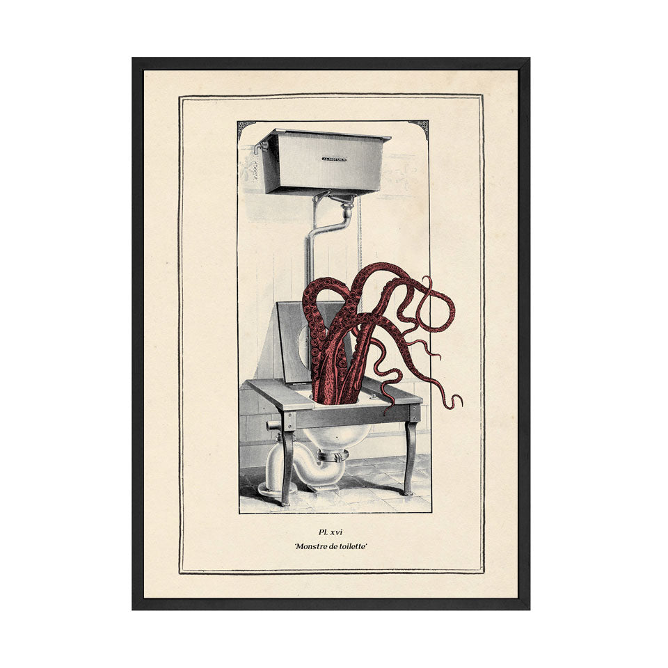 Vintage Octopus Print Wall Art - Little Eudora