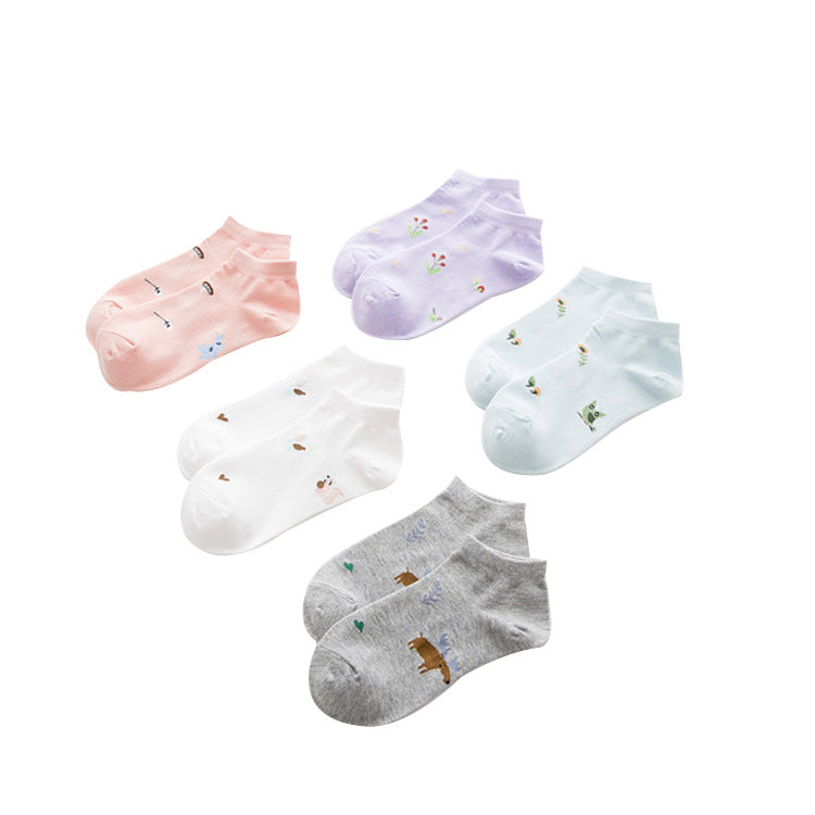 Cute face expressions Socks - 5 Pairs - Little Eudora