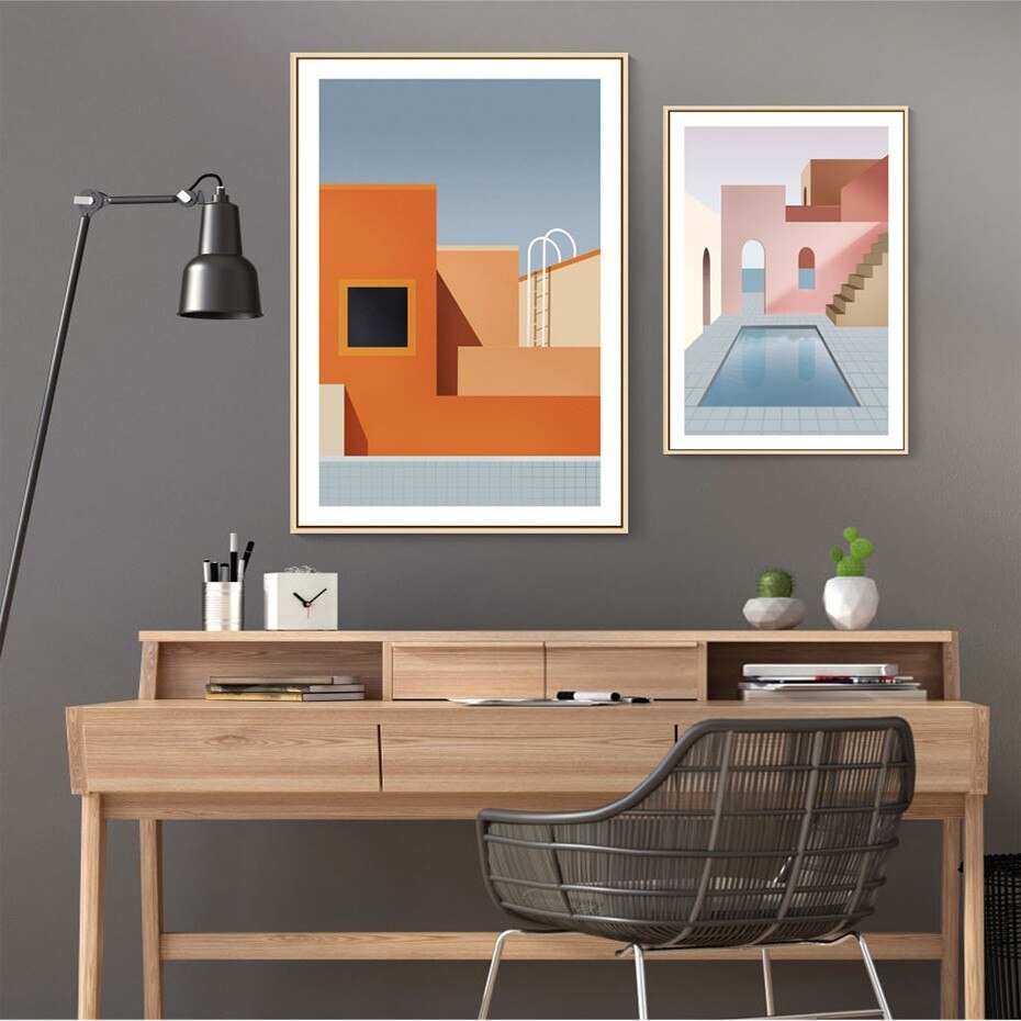 Abstract Still Life Scandinavia Geometric Wall Art - Little Eudora